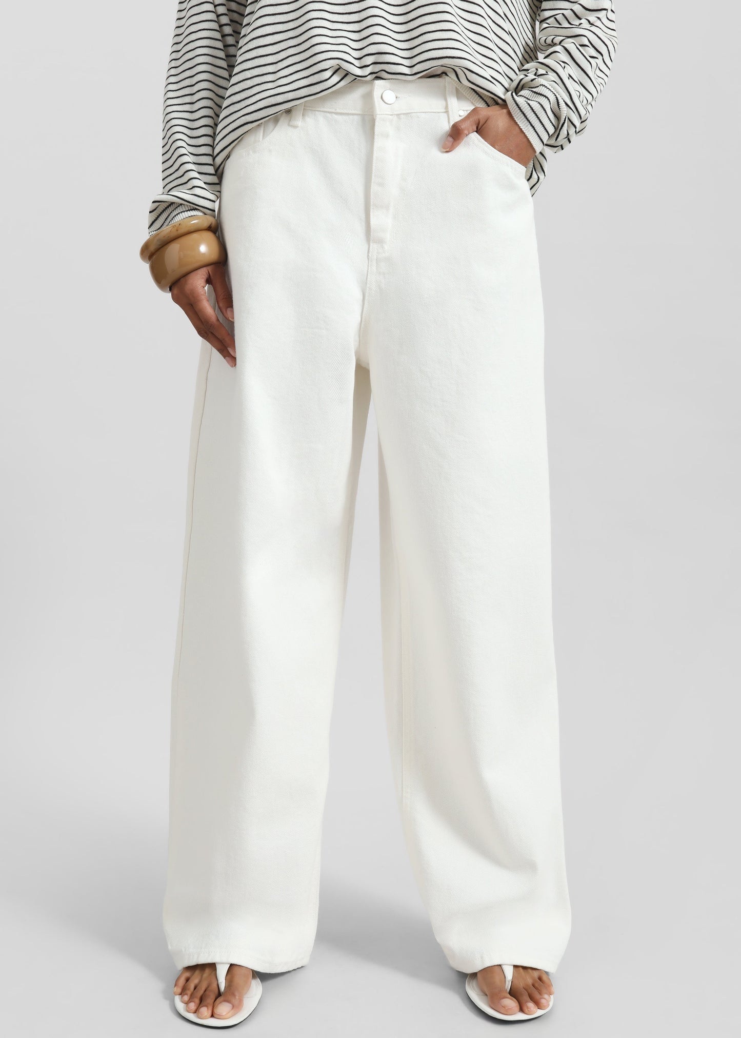 Simo Straight Jeans - White