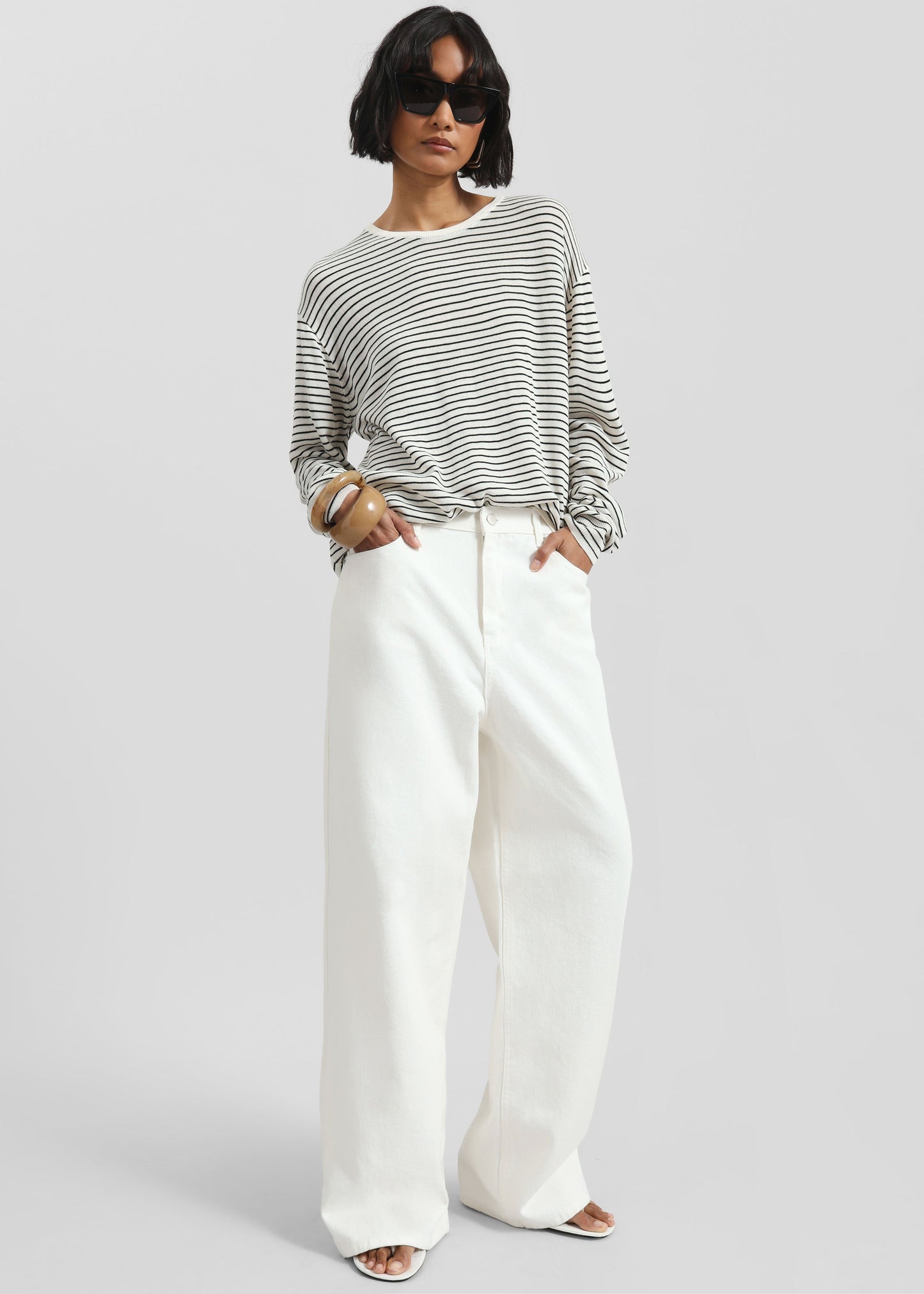 Simo Straight Jeans - White