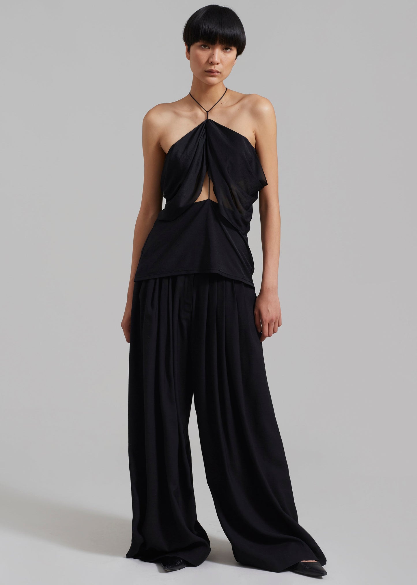 Sloane Wide Leg Trousers - Black
