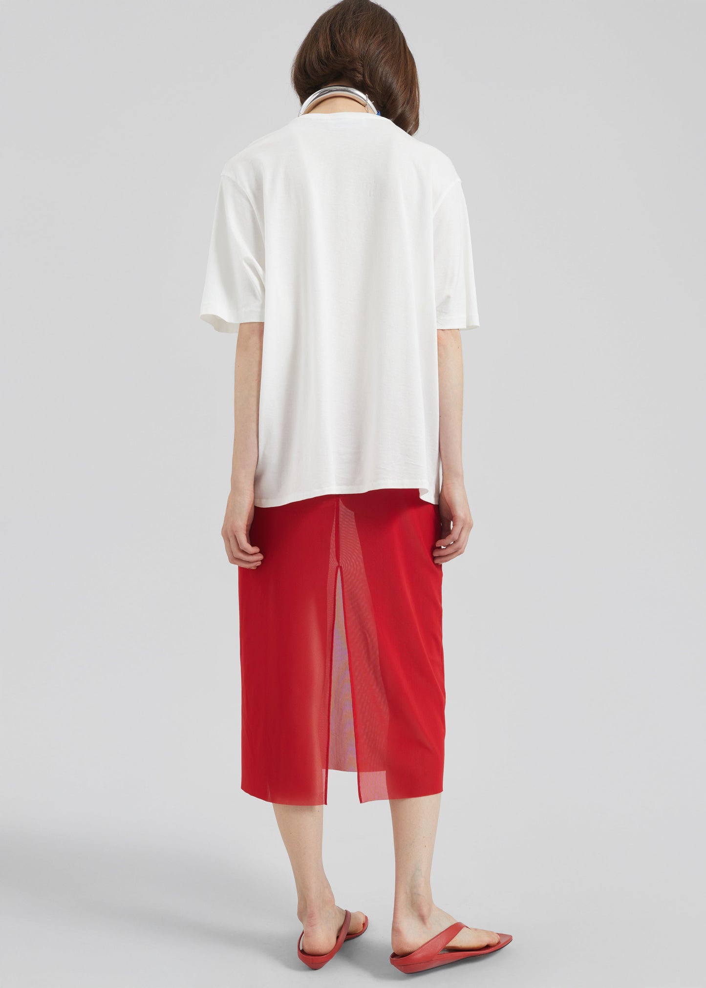 Suva Sheer Skirt - Red