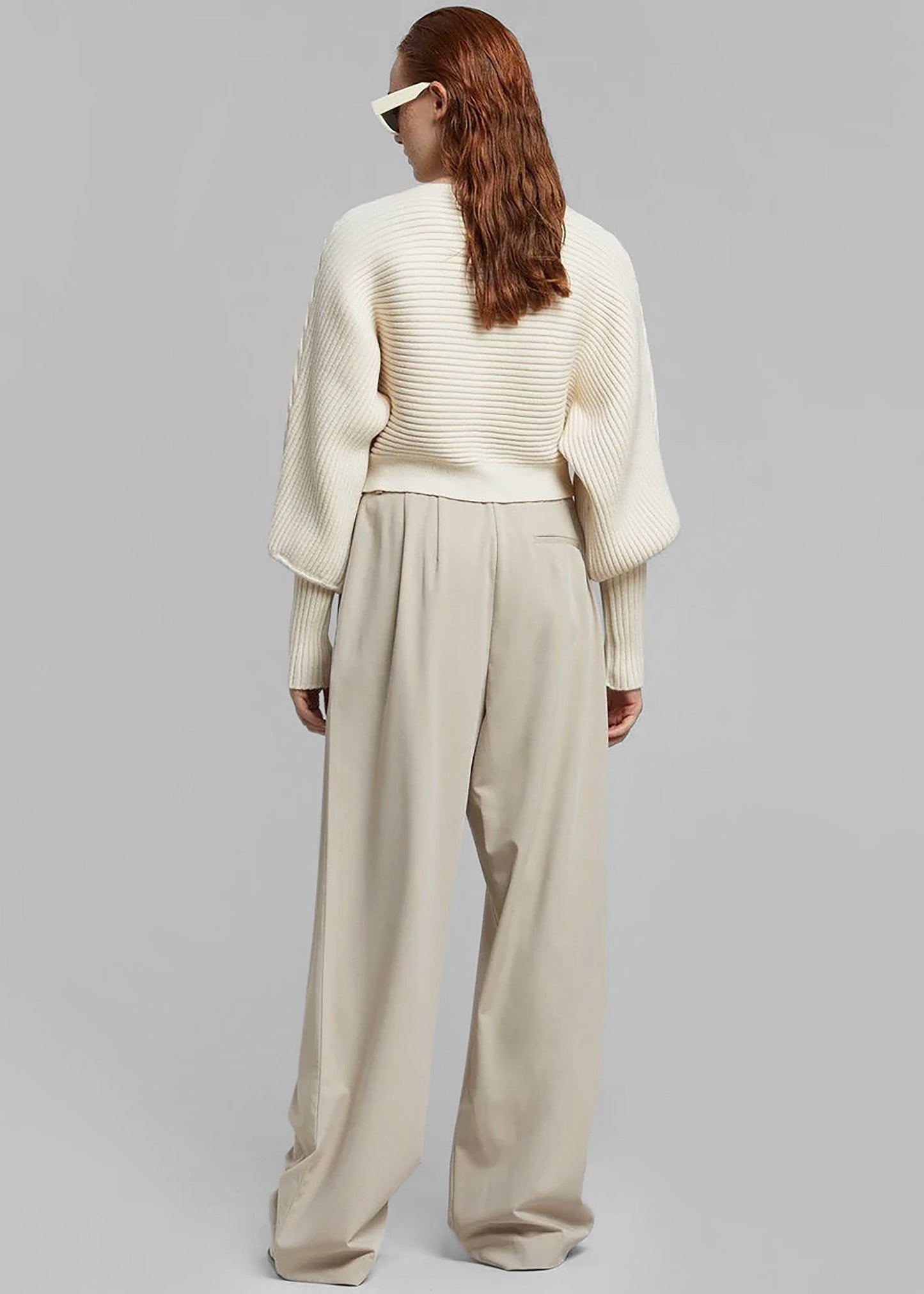 Tansy Pleated Trousers - Beige