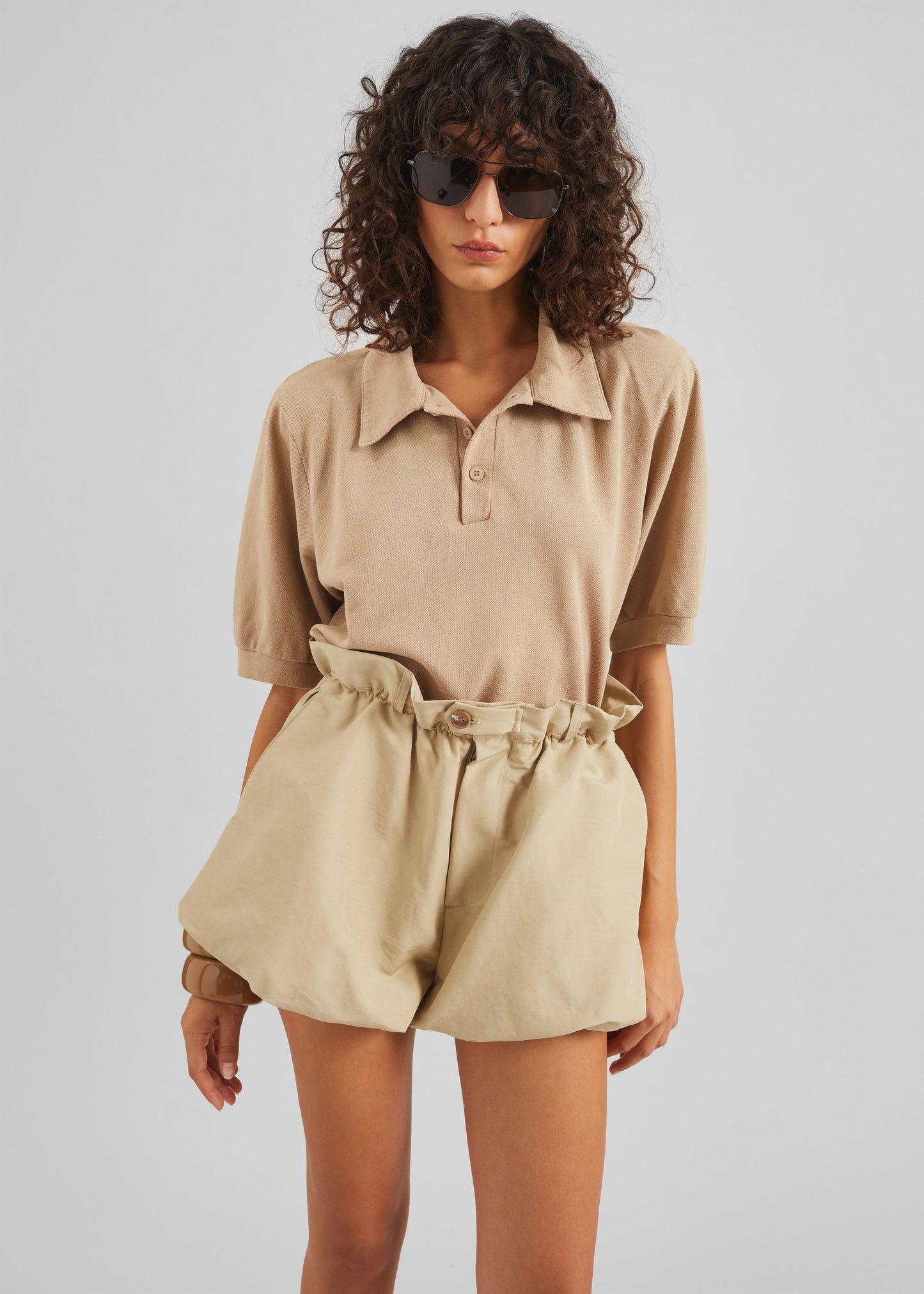 Trinay Balloon Shorts - Sahara