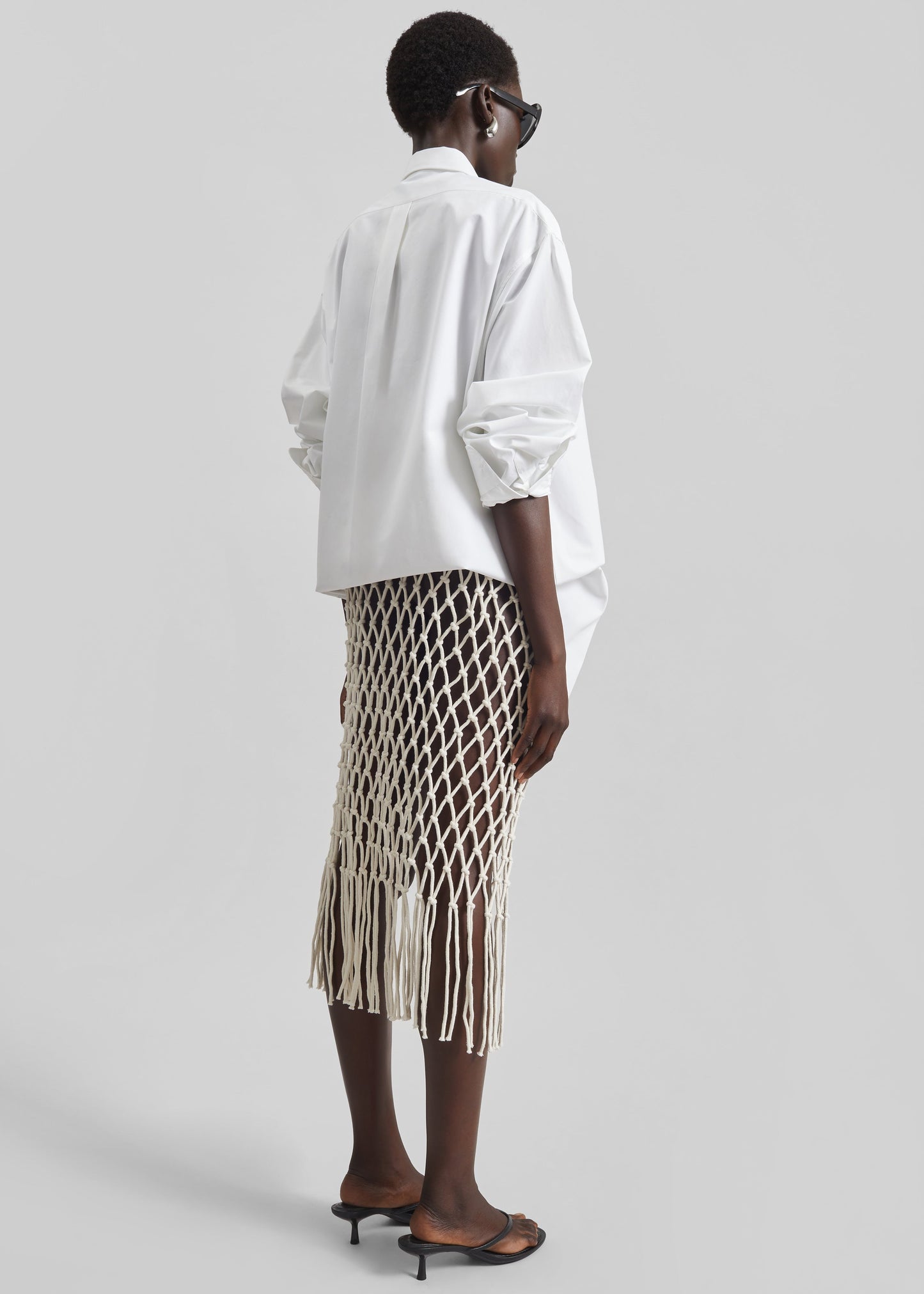 Tropea Macrame Skirt - Ecru