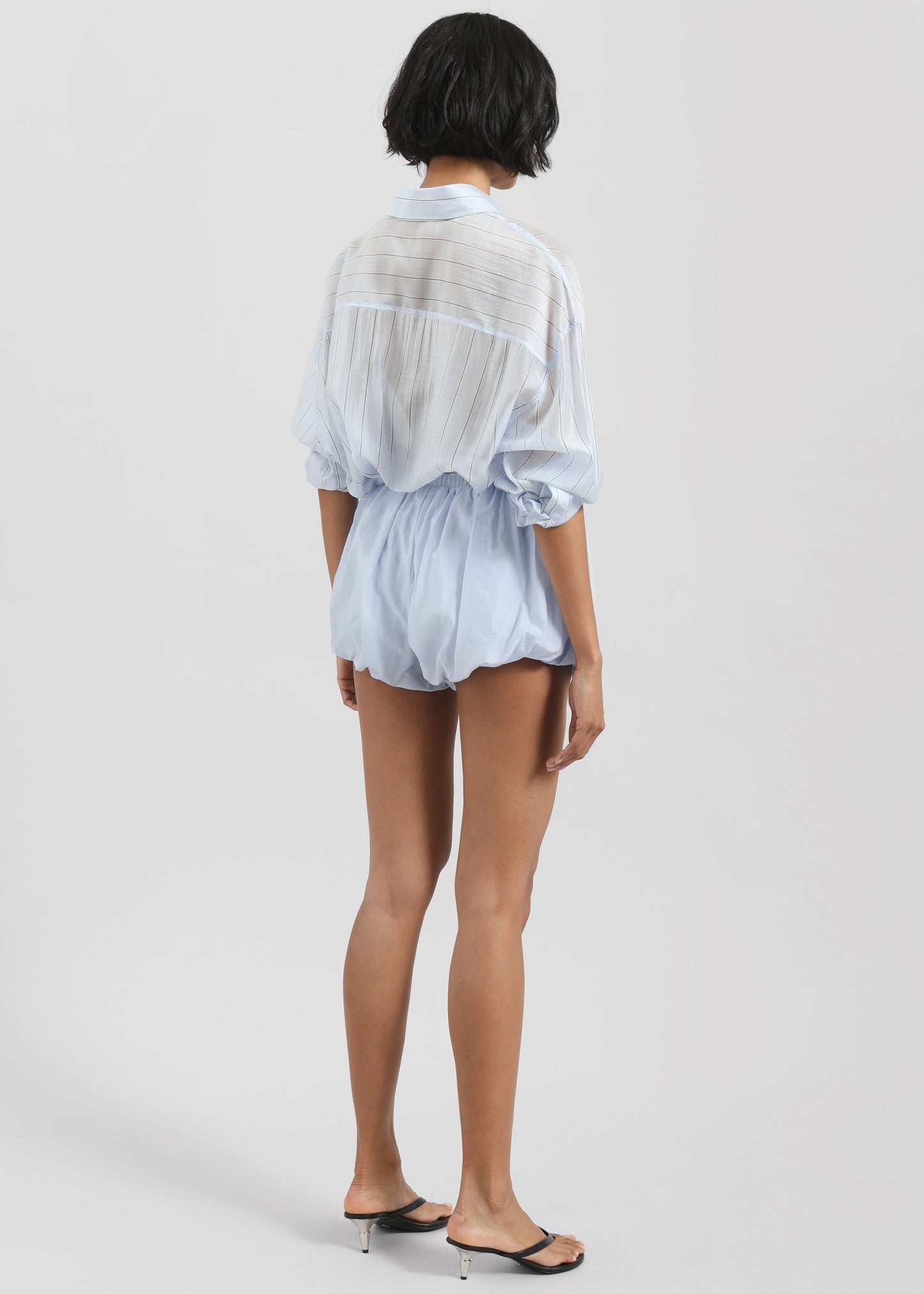 Vaila Balloon Shorts - Sky Blue