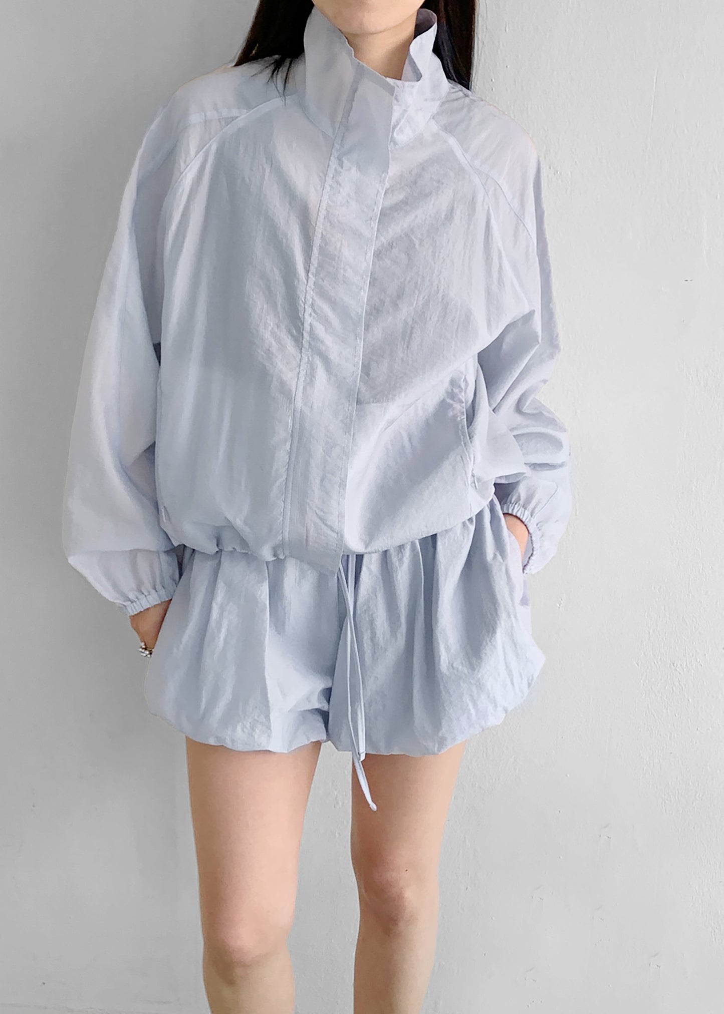 Vaila Balloon Shorts - Sky Blue