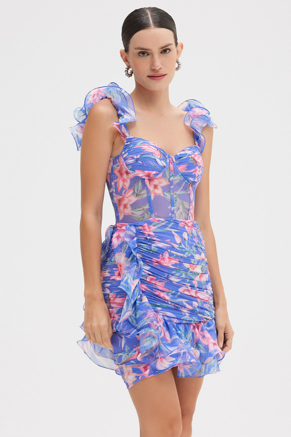 AMARYLLIS FLUTTER MINI DRESS
