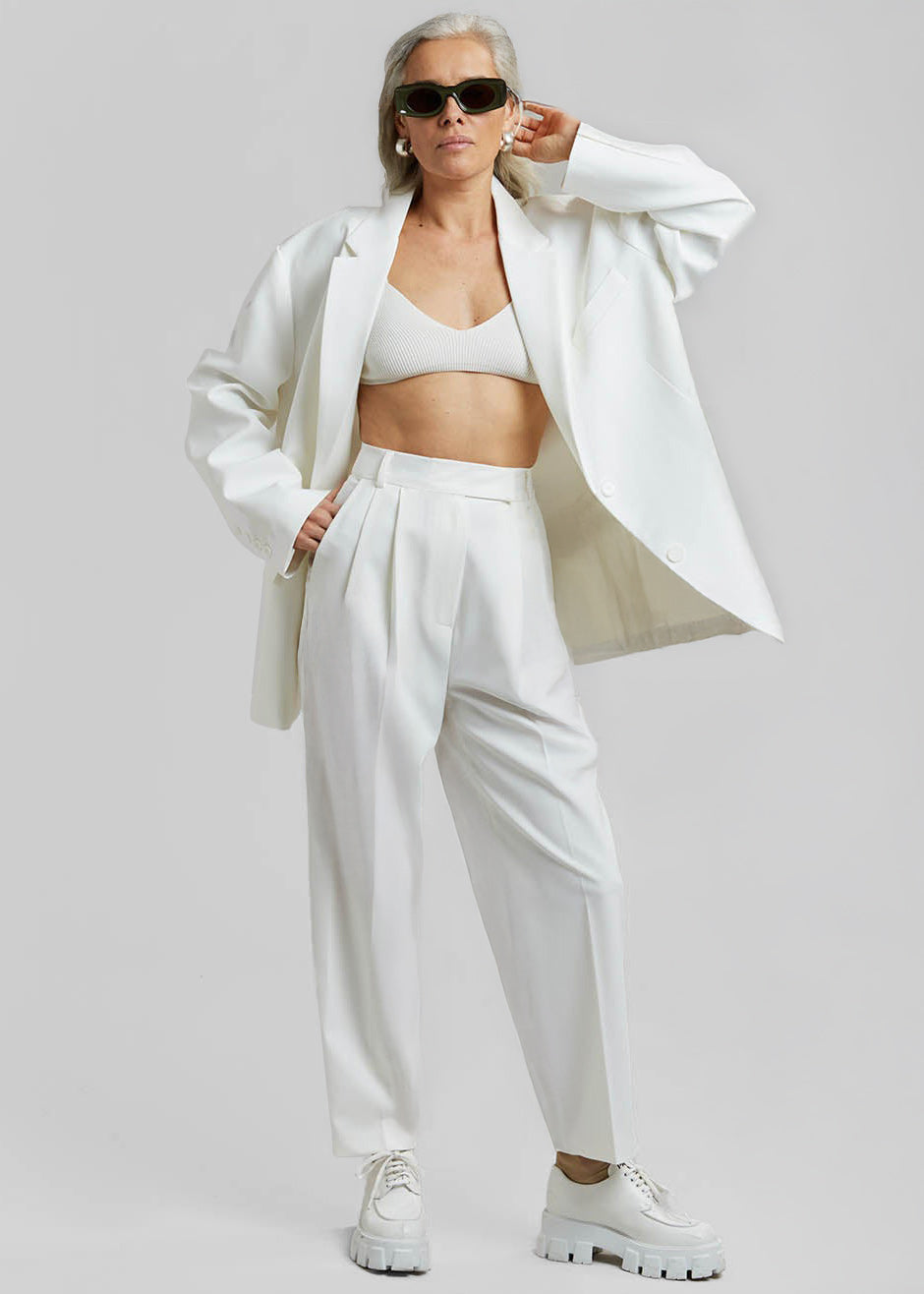Bea Suit Pants - White