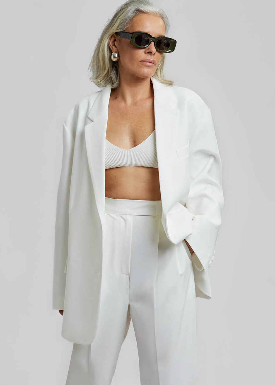 Bea Suit Pants - White